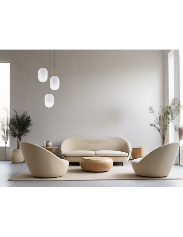 Luces Exclusivas ACUYO Wisząca Nowoczesna złoty i odcienie złota 3xE14 max 12W LE43358