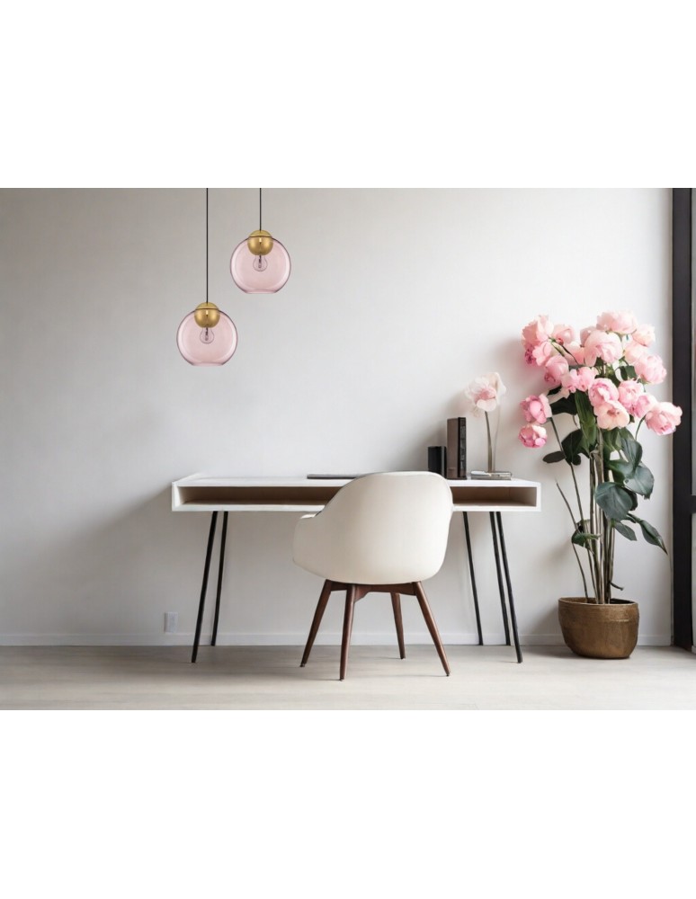 Luces Exclusivas BALMI Wisząca Nowoczesna złoty i odcienie złota 1xE27 max 12W LE43410