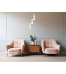 Lampy wiszące - Luces Exclusivas MOCA Wisząca Nowoczesna srebrny i odcienie srebra 1xLED max 23W 3000K LE43466 - produkt 4