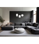 Lampy wiszące - Luces Exclusivas PILAR Wisząca Nowoczesna czarny 3xE14 max 5W LE43657 - product 3