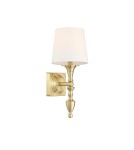 Kinkiety w stylu Hampton - CosmoLight Kinkiet AUSTIN W01132BR-WH Mosiądz - product 1