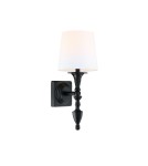 Kinkiety w stylu Hampton - CosmoLight Kinkiet AUSTIN W01149BK-WH Czarny - product 1