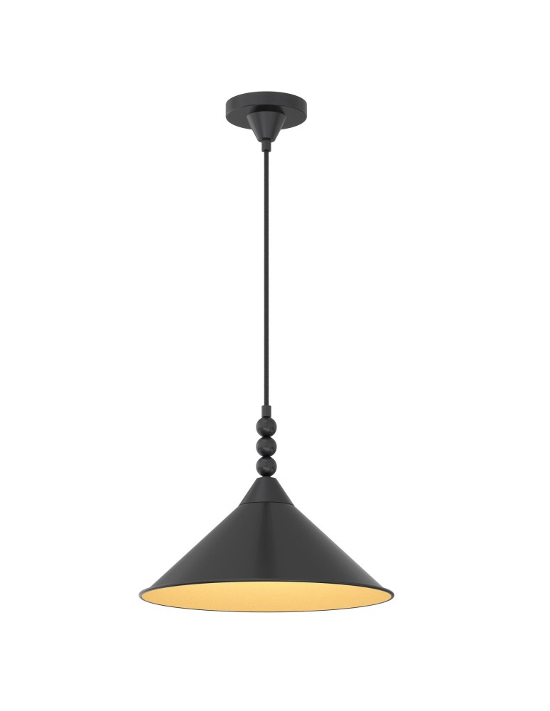 CosmoLight Lampa wisząca ASHFORD P01517BK Czarny