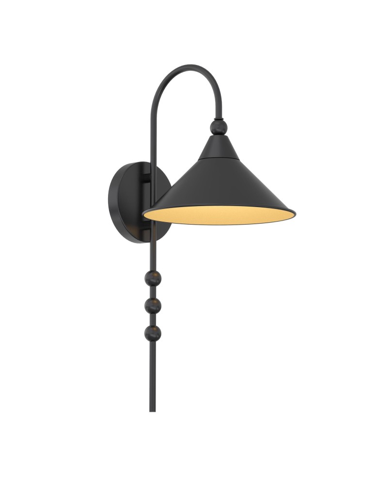 CosmoLight Kinkiet ASHFORD W01531BK Czarny