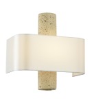 Kinkiety z abażurem - CosmoLight Kinkiet HADLEY W02579AU-WH Złoty - product 1