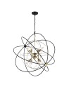 CosmoLight Lampa wisząca ROXBURY P08593AU Złoty, Czarny