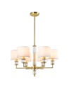 CosmoLight Lampa wisząca SUTTON P06692BR-WH Mosiądz