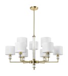 Żyrandole w stylu Hampton - CosmoLight Lampa wisząca SUTTON P06692BR-WH Mosiądz - product 2