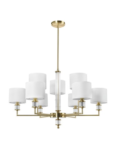 CosmoLight Lampa wisząca SUTTON P06692BR-WH Mosiądz - produkt 2