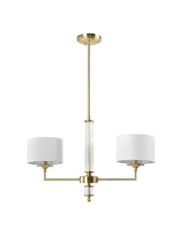 CosmoLight Lampa wisząca SUTTON P02838BR-WH Mosiądz - produkt 2