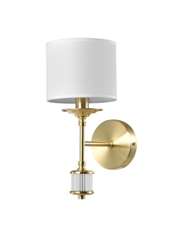 CosmoLight Kinkiet SUTTON W01845BR-WH Mosiądz - produkt 2