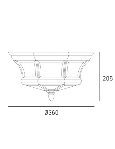 CosmoLight Plafon WHITLEY C03002AU Złoty - produkt 2