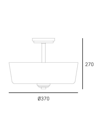 CosmoLight Plafon ASPEN C03262BK Czarny - product 2