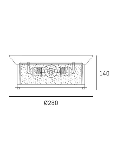 CosmoLight Plafon WARWICK C02316CH Srebrny - produkt 2