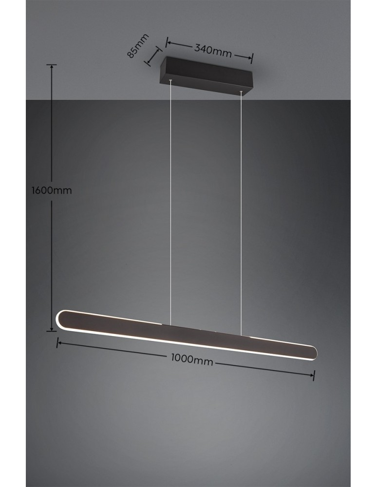 Trio Wisząca LED HELIOS 343310132
