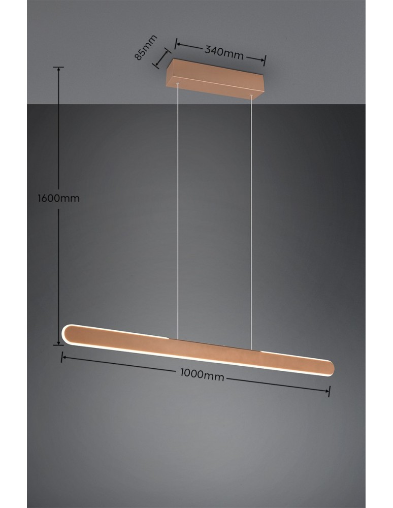 Trio Wisząca LED HELIOS 343310165 Trio Wisząca LED HELIOS 343310165