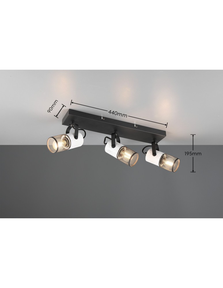 Trio Reflektorek Sufitowy TOSH 804300334 Trio Reflektorek Sufitowy TOSH 804300334