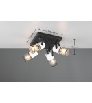 Trio Reflektorek Sufitowy TOSH 804300434 Trio Reflektorek Sufitowy TOSH 804300434