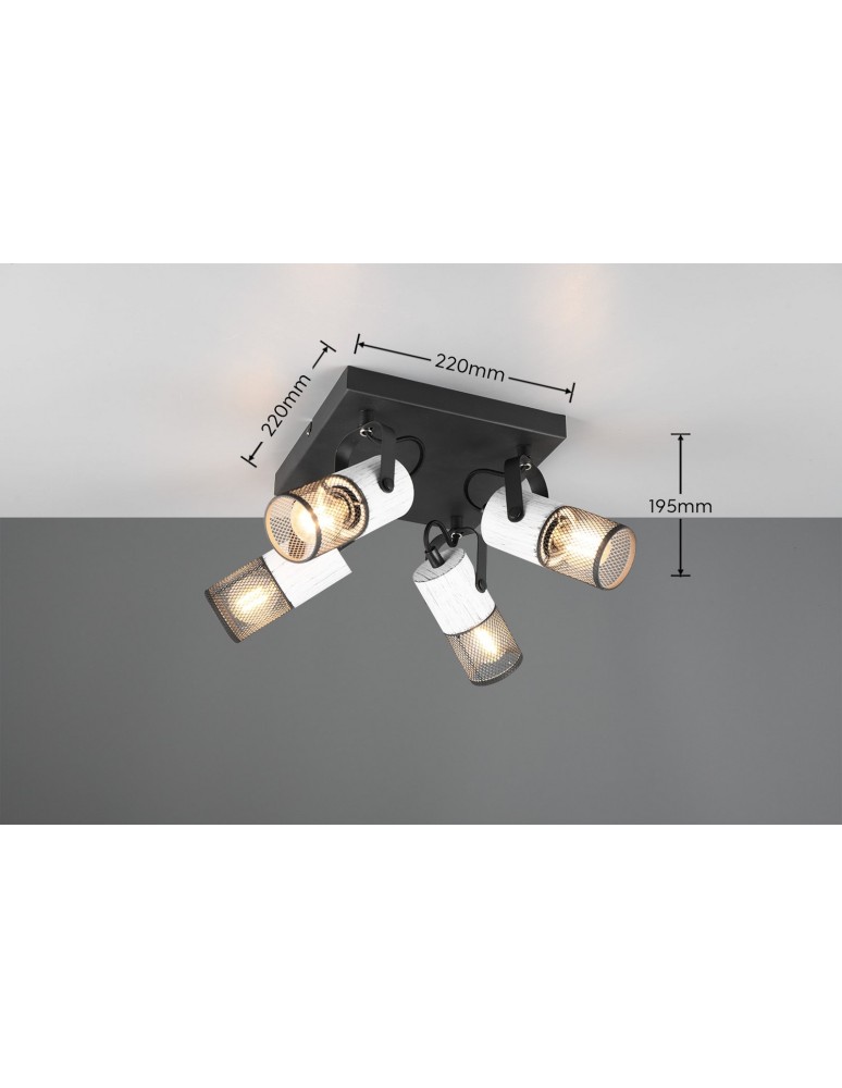 Trio Reflektorek Sufitowy TOSH 804300434 Trio Reflektorek Sufitowy TOSH 804300434