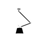Lampy wiszące z abażurem - AZzardo ZYTA M 1xE27 Czarny AZ1847 + abażur 26cm - produkt 1
