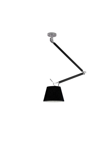 AZzardo ZYTA M 1xE27 Czarny AZ1847 + abażur 36cm