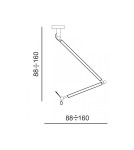 Lampy wiszące z abażurem - AZzardo ZYTA M 1xE27 Czarny AZ1847 + abażur 36cm - produkt 2