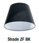Lampy wiszące z abażurem - AZzardo ZYTA M 1xE27 Czarny AZ1847 + abażur 36cm - produkt 4