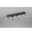 Lampy sufitowe reflektory - Trio Reflektorek Sufitowy GILLAN 814500465 - product 5