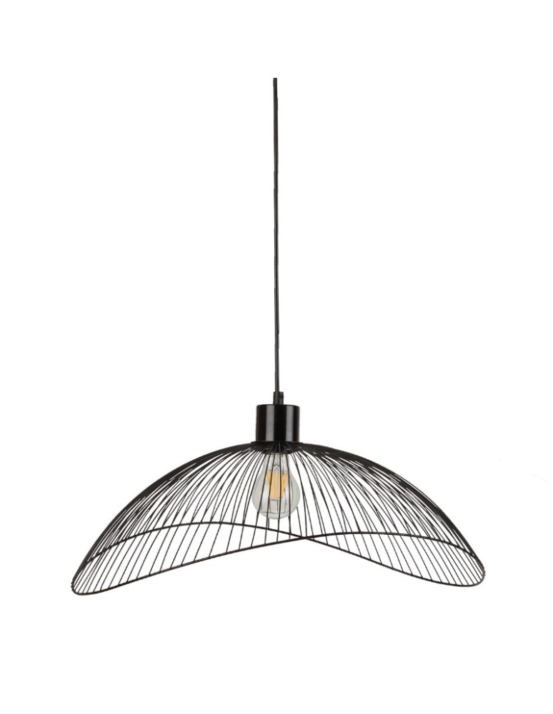 Lampy wiszące - ITALUX NUNEZ Wisząca Czarny 1xE27 PND-1702-1-L-B - produkt kolory-swiatla.pl 1