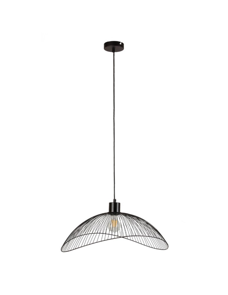 Lampy wiszące - ITALUX NUNEZ Wisząca Czarny 1xE27 PND-1702-1-L-B - produkt kolory-swiatla.pl 2