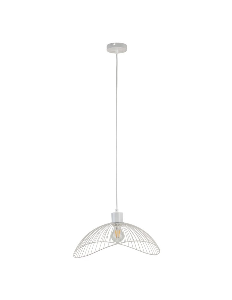 Lampy wiszące - ITALUX NUNEZ Wisząca Biały 1xE27 PND-1702-1-L-W - product kolory-swiatla.pl 2