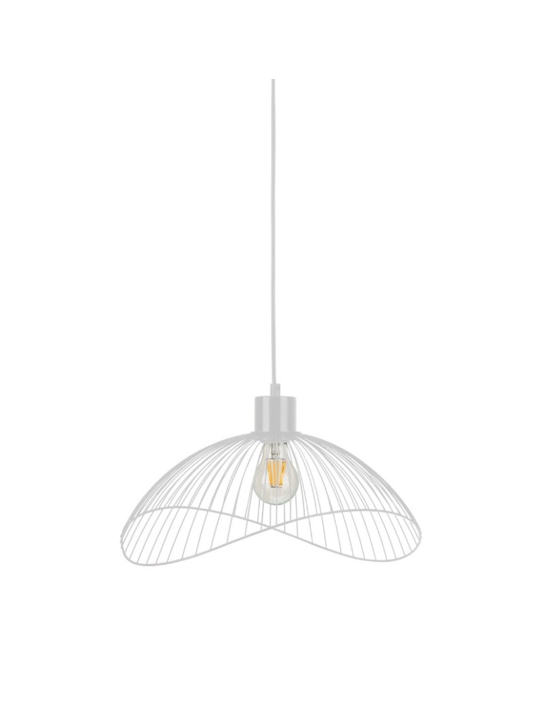 Lampy wiszące - ITALUX NUNEZ Wisząca Biały 1xE27 PND-1702-1-M-W - produkt kolory-swiatla.pl 1