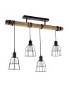 ITALUX PONTE Wisząca Czarny 4xE27 PND-4290-4-L