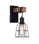 Kinkiety loftowe - industrialne - ITALUX PONTE Kinkiet Czarny 1xE27 WL-4290-1-L - product 1