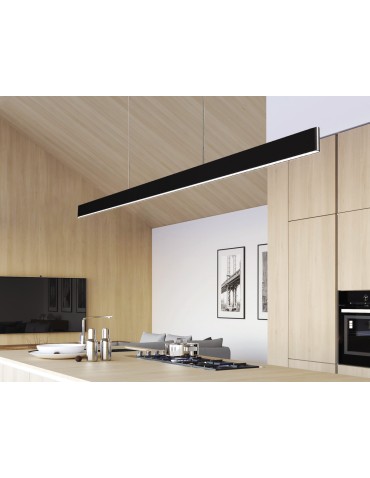Azzardo OLIVIER 120 3000K DIMM (10W+40W) BK Wisząca z Możliwością Ściemniania AZ5109 - produkt 2