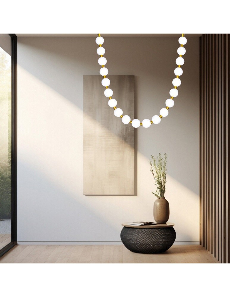 Light Prestige Lampa wisząca Dorado Rope 2 m złota LED CCT LP-002/2M CCT Light Prestige Lampa wisząca Dorado Rope 2 m złota LED CCT LP-002/2M CCT