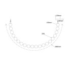 Light Prestige Lampa wisząca Dorado Rope 2 m złota LED CCT LP-002/2M CCT Light Prestige Lampa wisząca Dorado Rope 2 m złota LED CCT LP-002/2M CCT