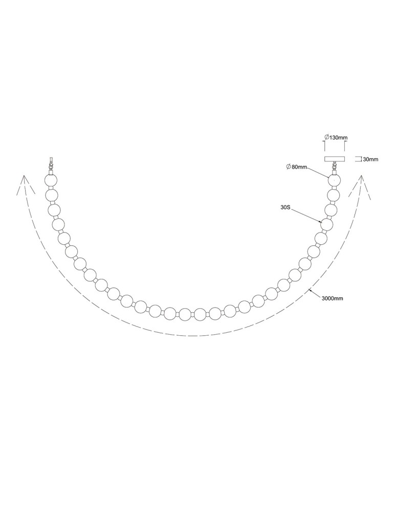 Light Prestige Lampa wisząca Dorado Rope 3 m złota LED CCT LP-002/3M CCT Light Prestige Lampa wisząca Dorado Rope 3 m złota LED CCT LP-002/3M CCT