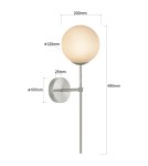 Light Prestige Kinkiet Piruleta chrom IP44 1xG9 LP-008/1W CH Light Prestige Kinkiet Piruleta chrom IP44 1xG9 LP-008/1W CH