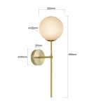 Light Prestige Kinkiet Piruleta złoty IP44 1xG9 LP-008/1W GD Light Prestige Kinkiet Piruleta złoty IP44 1xG9 LP-008/1W GD