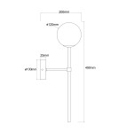 Light Prestige Kinkiet Piruleta złoty IP44 1xG9 LP-008/1W GD Light Prestige Kinkiet Piruleta złoty IP44 1xG9 LP-008/1W GD