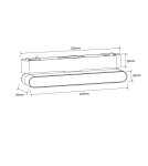 Lampy do szyn magnetycznych - Light Prestige Reflektor Magnetic Slim Fizz 12W LED 3000K biały LP-626-MAG SLIM 12W 3WH - product 3