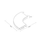 Akcesoria do szynoprzewodów magnetycznych - Light Prestige Łącznik natynkowy C Magnetic Slim biały LP-656-MAG SLIM łącznik C SM WH - product 3