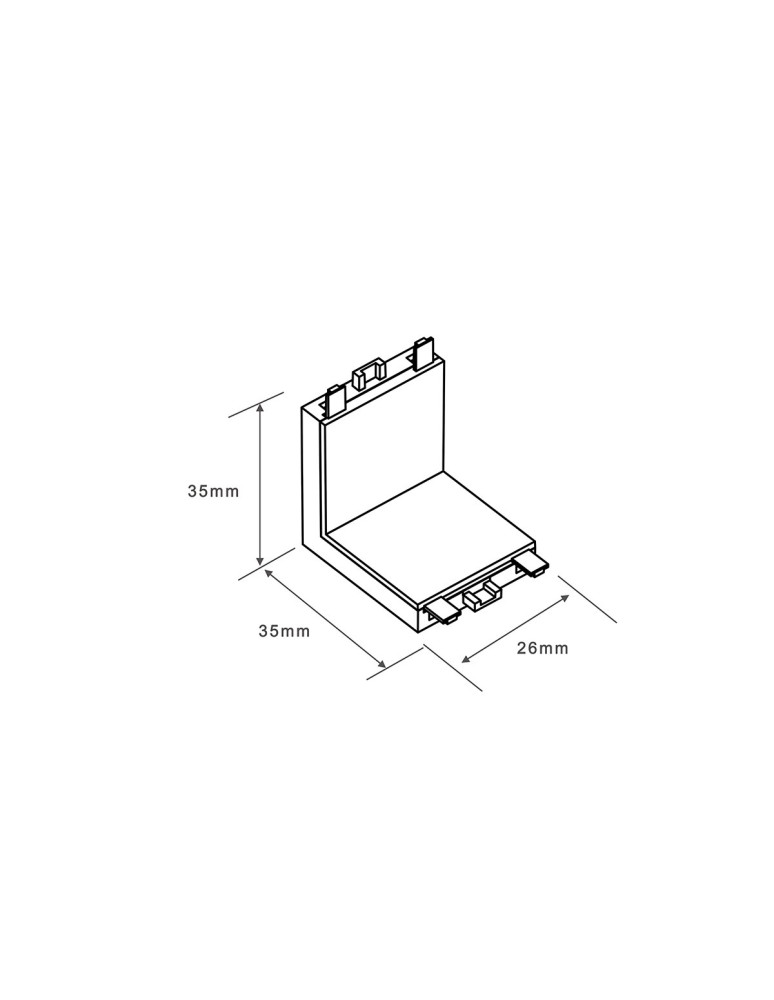 Light Prestige Łącznik natynkowy L sufit-ściana Magnetic Slim biały LP-656-MAG SLIM L SM kąt WH Light Prestige Łącznik natynkowy L sufit-ściana Magnetic Slim biały LP-656-MAG SLIM L SM kąt WH