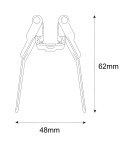 Akcesoria do szynoprzewodów magnetycznych - Light Prestige Uchwyt montażowy podtynkowy Magnetic Slim LP-656-MAG SLIM RS uchwyt - product 3