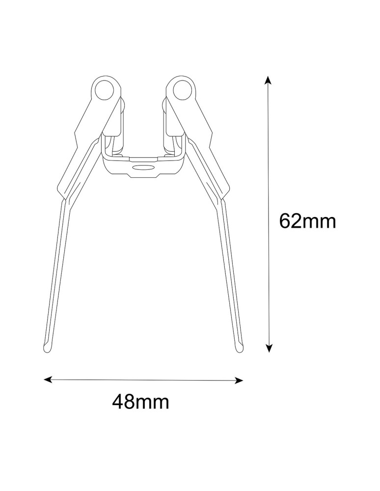 Akcesoria do szynoprzewodów magnetycznych - Light Prestige Uchwyt montażowy podtynkowy Magnetic Slim LP-656-MAG SLIM RS uchwyt - product kolory-swiatla.pl 3