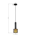Light Prestige Lampa wisząca Amo czarna 1xE27 LP-0702/1P BK Light Prestige Lampa wisząca Amo czarna 1xE27 LP-0702/1P BK