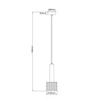 Light Prestige Lampa wisząca Amo czarna 1xE27 LP-0702/1P BK Light Prestige Lampa wisząca Amo czarna 1xE27 LP-0702/1P BK