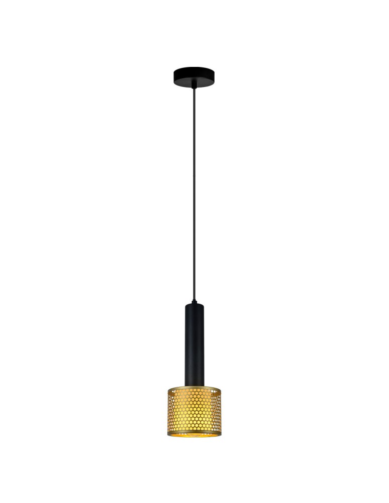 Light Prestige Lampa wisząca Amo złoto-czarna 1xE27 LP-0702/1P GD Light Prestige Lampa wisząca Amo złoto-czarna 1xE27 LP-0702/1P GD