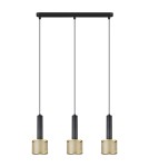 Light Prestige Lampa wisząca Amo czarno-złota 3xE27 LP-0702/3L GD Light Prestige Lampa wisząca Amo czarno-złota 3xE27 LP-0702/3L GD